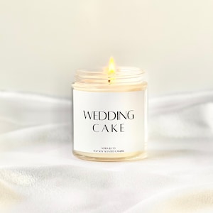 Wedding Cake Candle Bridesmaid Gifts Bridesmaid Candle Bridal Party Candle Mini Candles Cake Scented Candle Bridal Party Gifts Wedding Gifts