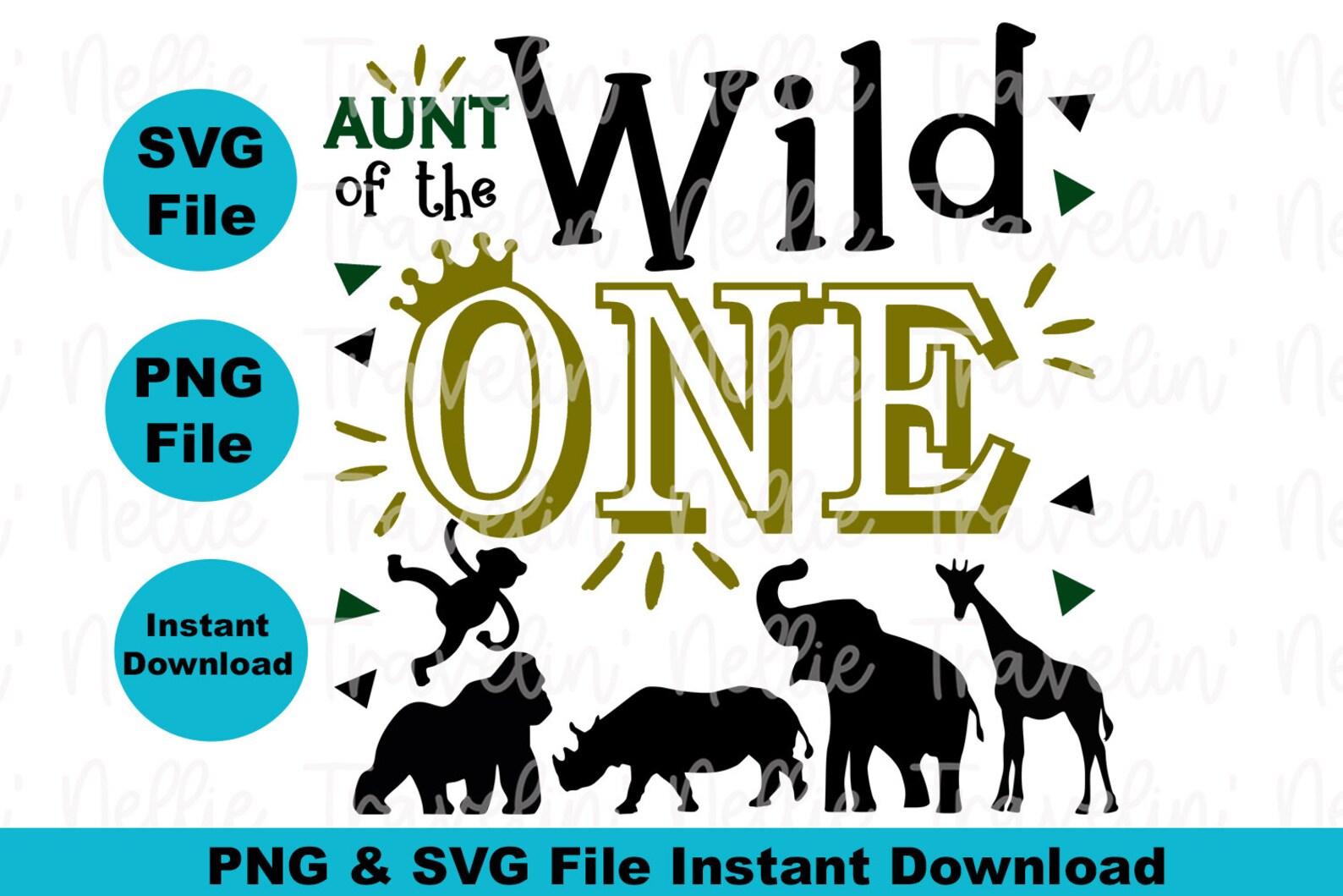 Download Aunt Of The One svg 1st Birthday svg Jungle Party svg Clip ...