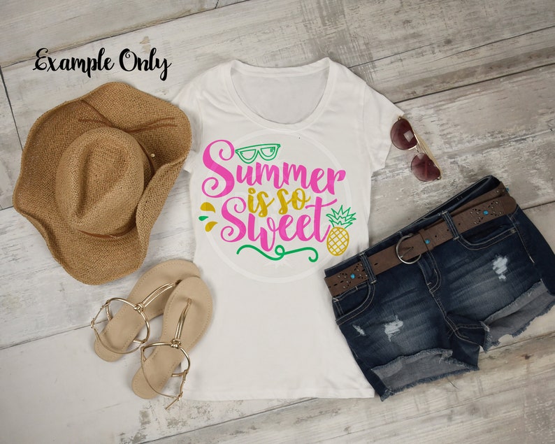 Summer Is So Sweet Svg Printable Image Cricut Summer Svg Sunglasses Svg Silhouette Pineapple svg T Shirt Design Svg Cut File for