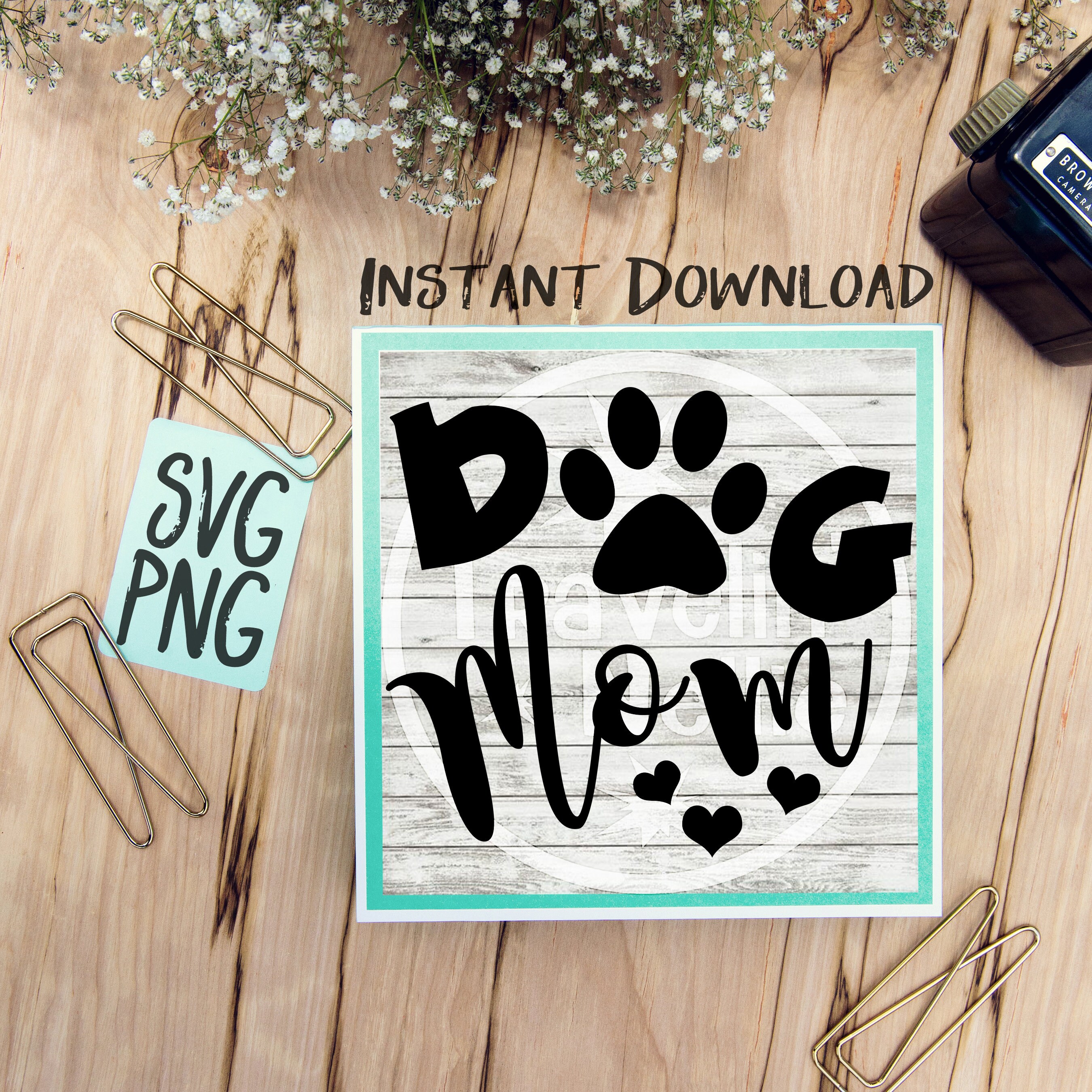 Download Dog Mom SVG Image Silhouette Cricut Brother Scan Cutout | Etsy