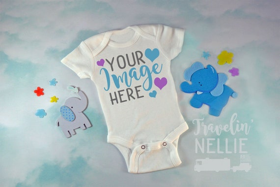 White Bodysuit Mockup One Piece Mockup Styled Mockup Baby Etsy