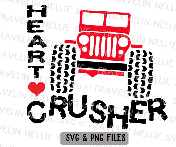 Heart Crusher Svg Png Files For Cutting Machines Cameo Cricut Etsy