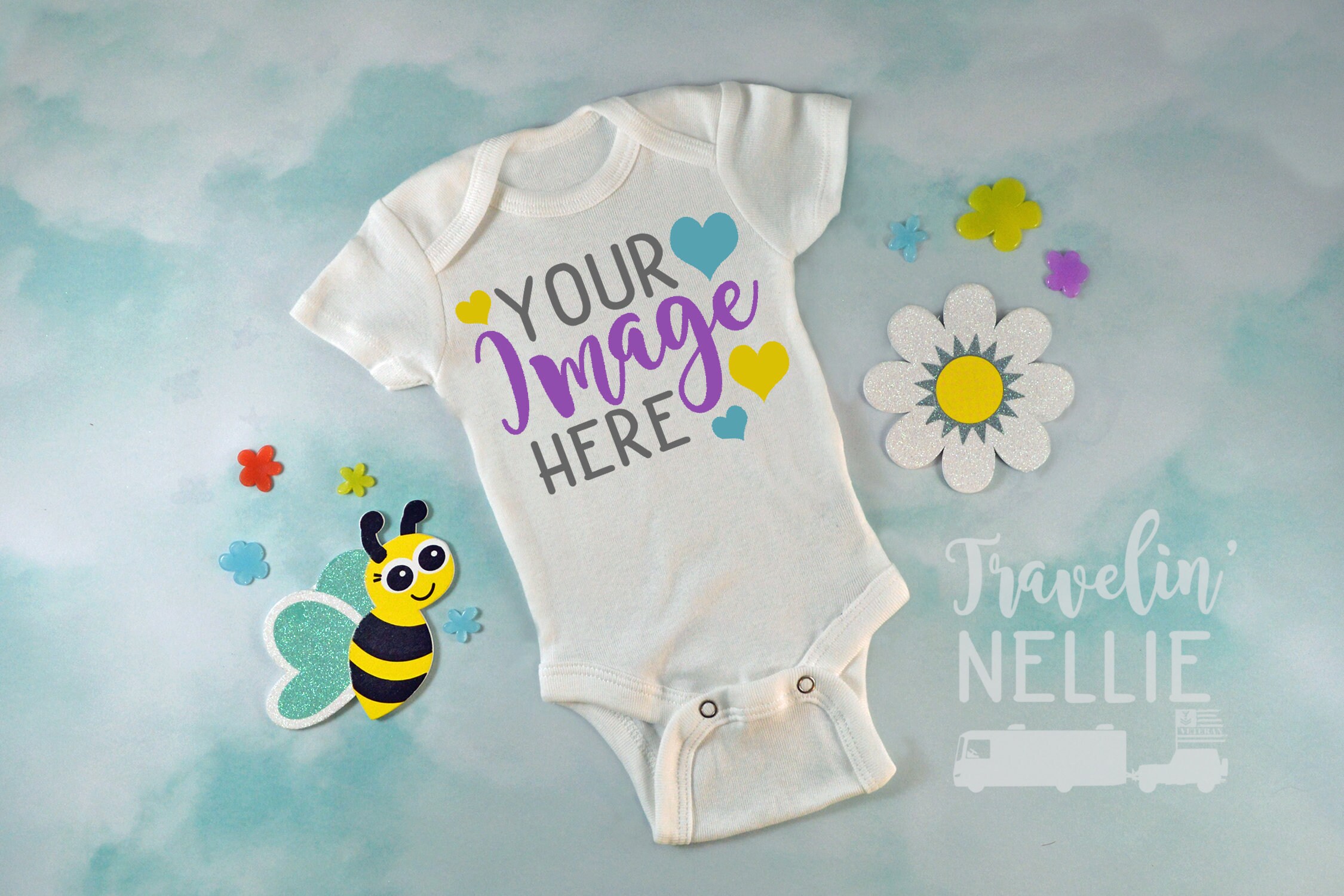 White Bodysuit Mockup One Piece Mockup Styled Mockup Baby Etsy