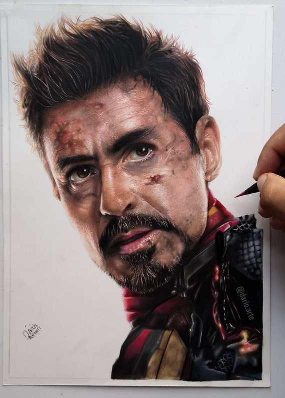 Iron Man - Tony Stark Sketch by kleinmeli.deviantart.com on @deviantART |  Superhero art, Celebrity artwork, Marvel tattoos