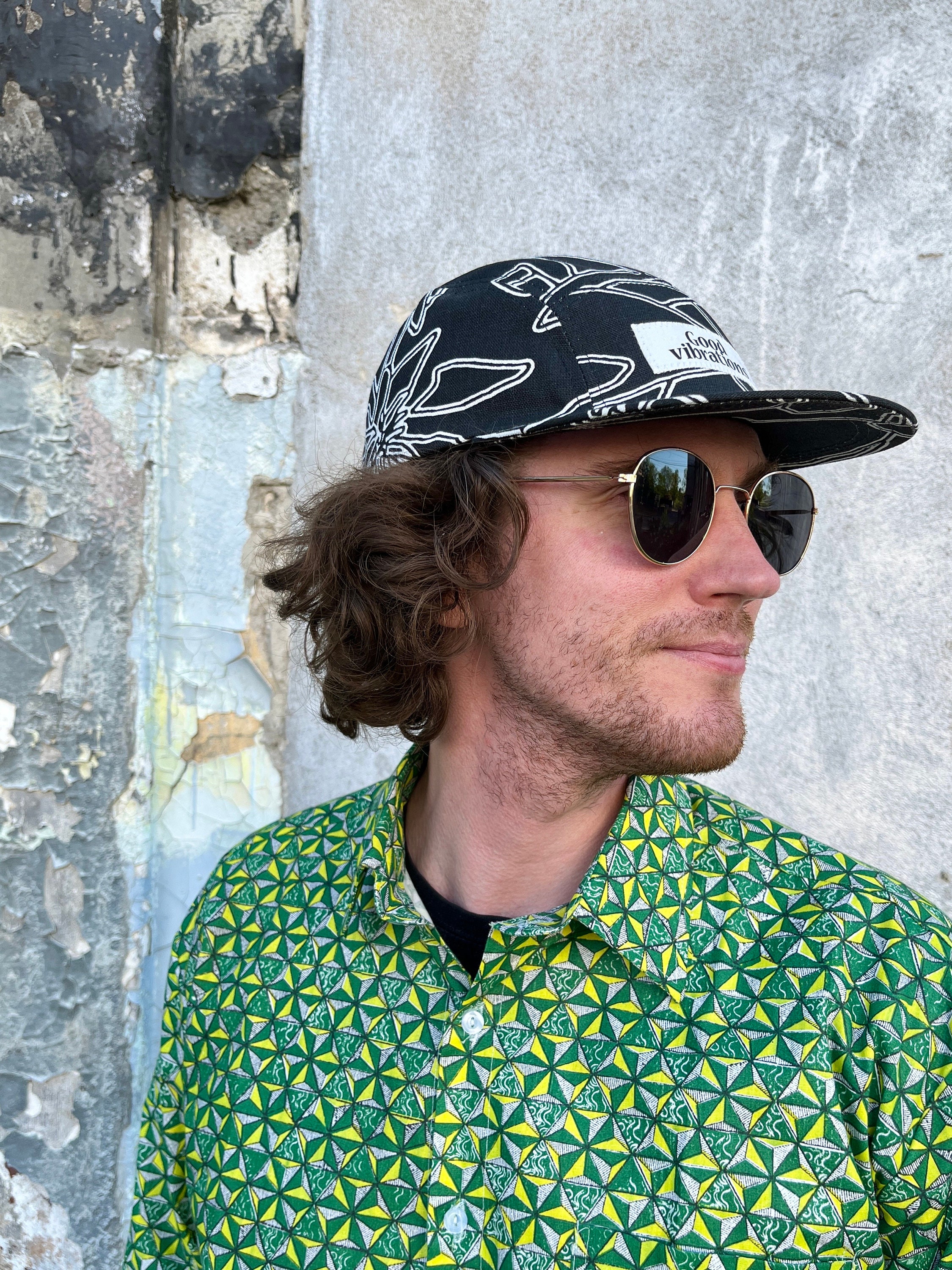 Surfer Cap Cotton Surf Skate Inspired 5-panel Cap, Adjustable Strapback, One Size ...