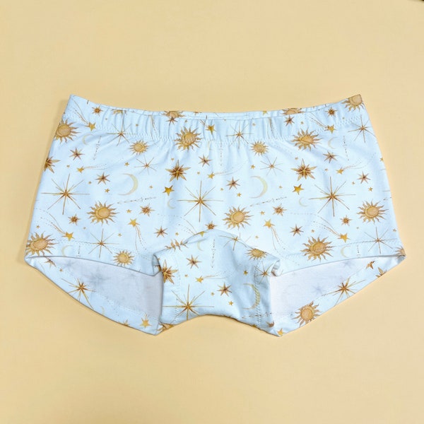 Sous-vêtements en coton pour femme, coton écologique, boxer pour femme, cadeau pour elle, short taille basse, fabrication éthique, durable, respirant, confortable