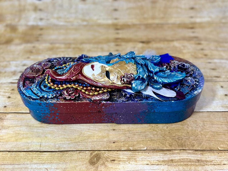 Masick Box Magical Masquerade Wooden Storage Box - Etsy