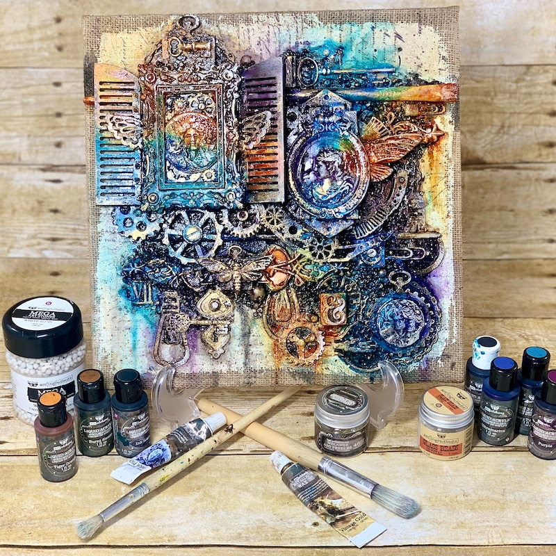 Mixed Media Canvas Etsy