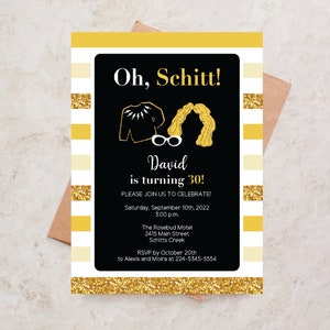 Schitt's Creek Birthday Invitation - Made to Order