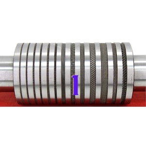 76mmX43mm Rolling Mill Design Mix Assorted Pattern Roller - Mill - Dots - Lines - Rope