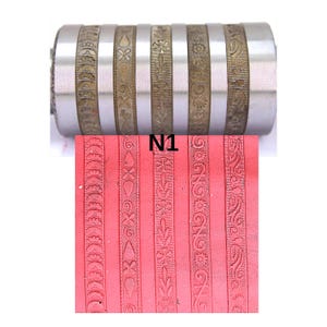 Rodillo texturizador de acero 5 en 1 para joyería, mini rodillo para moler metal