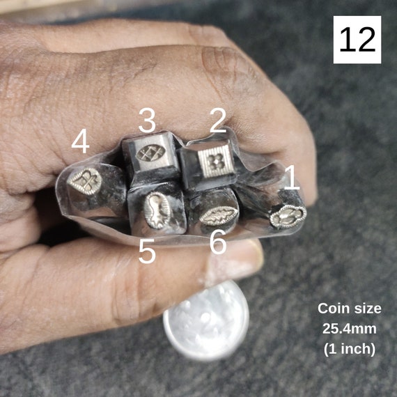 Metal Impression Stamps for Soft Metals Leather Clay Wax