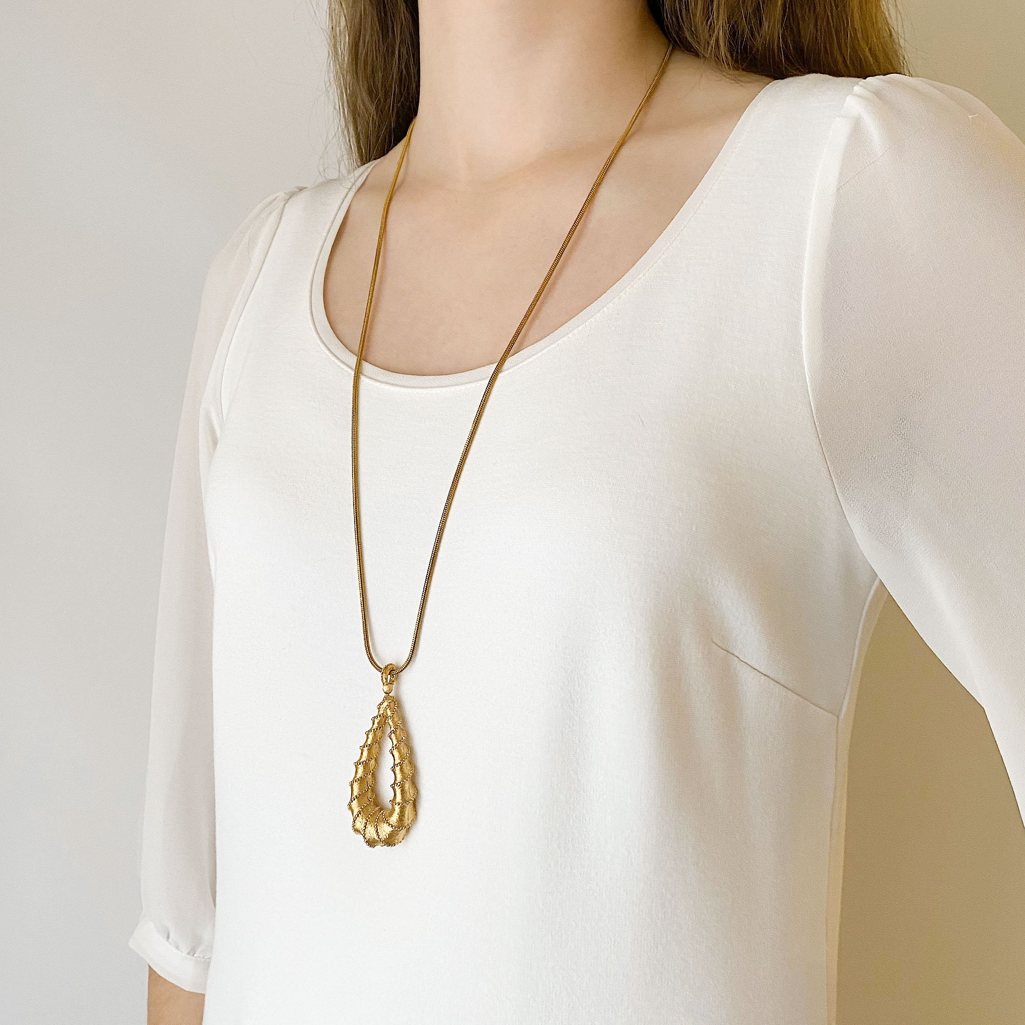 ネックレス・ペンダント Teardrop Pendant Necklace - Gold 14K Gold Teardrop Necklace – Zoe Lev Jewelry