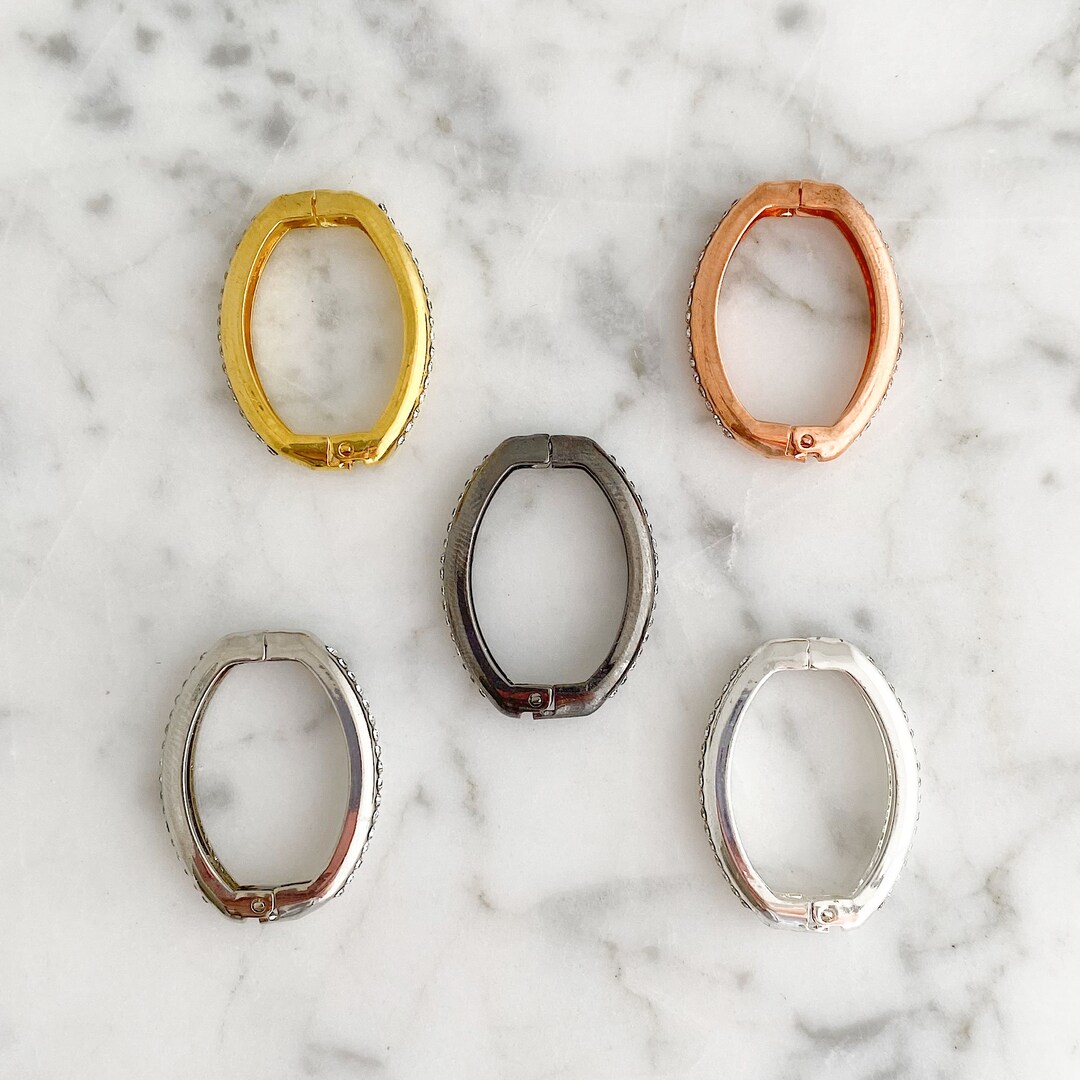 Necklace Shortener Versatile Hinged Oval Necklace Shortener, Wear Your Necklaces Doubled, Works