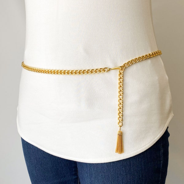 Gaudy Silver & Gold Chain Belt main image 0