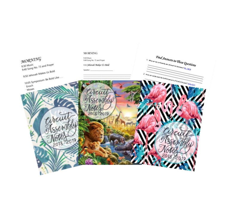 201819 Circuit Assembly of Jehovah's Witnesses Notebook Etsy