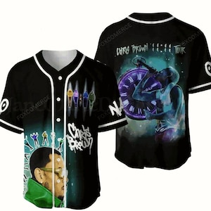 Chris Brown Jersey, Chris Brown Baseball Jersey Men&#39;s