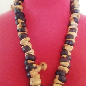 Handmade ebony Tasbih necklace, Baye fall jewerely