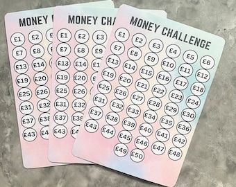 1275!!! MONEY TIN STICKER - Sticker-  money envelope challenge .Savings challenge. Save money - budget. Debt tracker sticker.