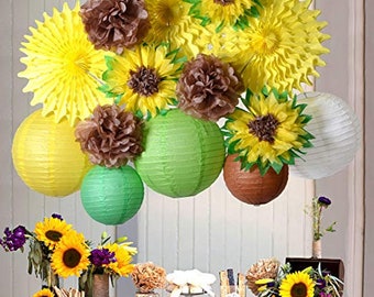Sunflower Party Decoration Summer Birthday Baby Bridal