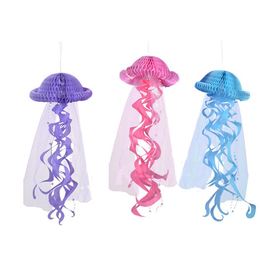 Paper Jazz Mermaid Birthday Theme Party Decoration Mermaid Etsy