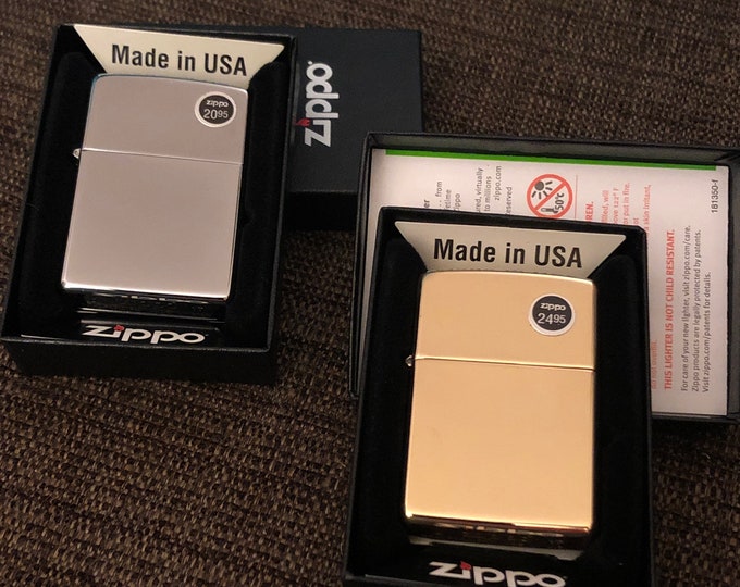 Engraved zippo lighters