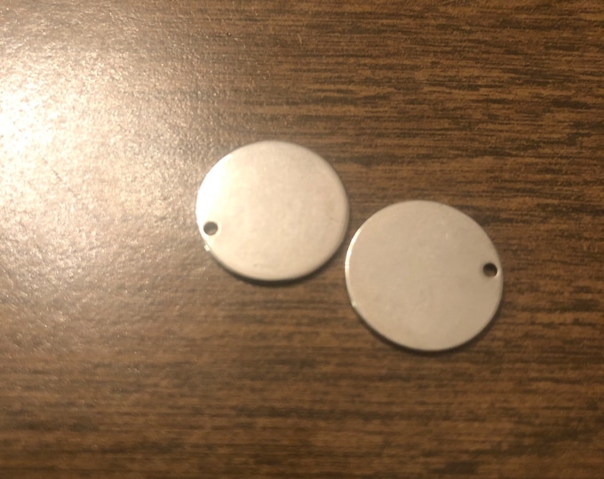 Silver Round Stamping Blanks (set of 2)