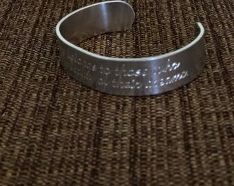 Engraved Cuff Bangle