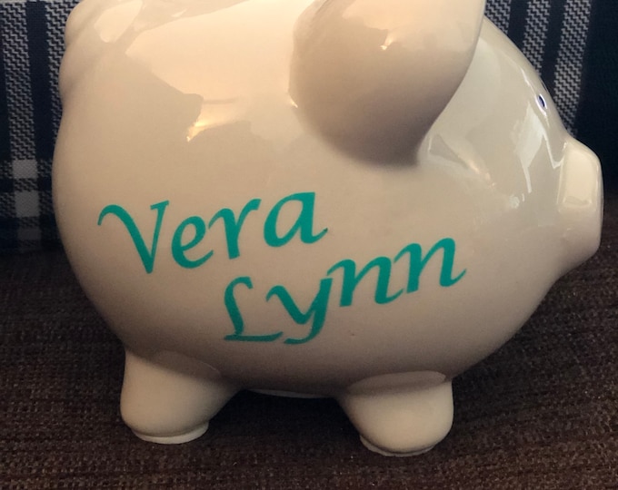 Personalized piggy bank