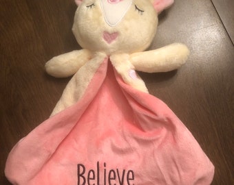 Personalized Stuffed Unicorn Comfort Object