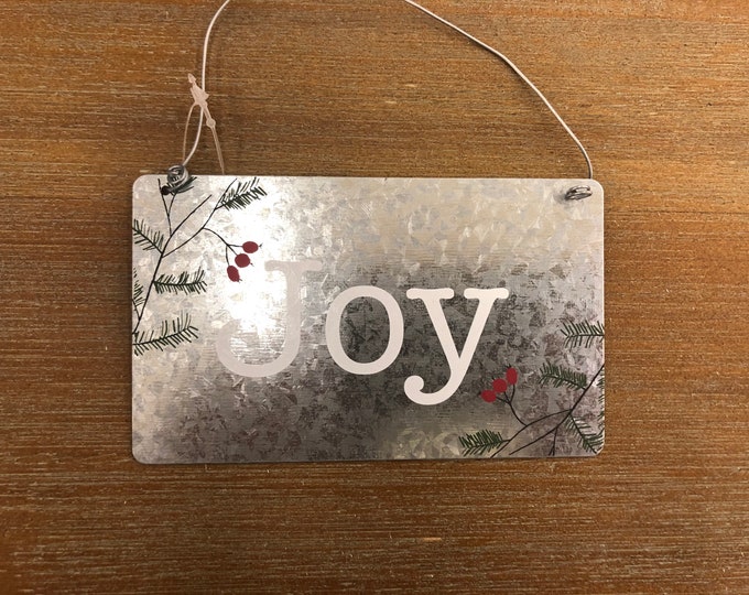 Engraved Christmas Tree Ornament (joy)