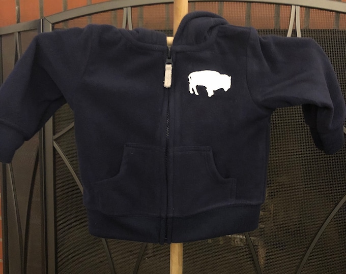 Baby hoodies with buffalo design