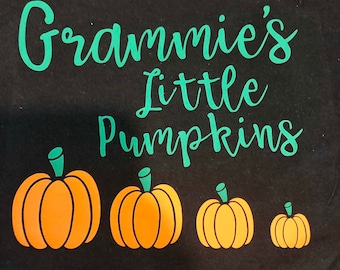 Fall: Little Pumpkins T-shirt (personalized with names of your choice and number of pumpkins)