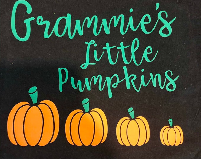 Fall: Little Pumpkins T-shirt (personalized with names of your choice and number of pumpkins)