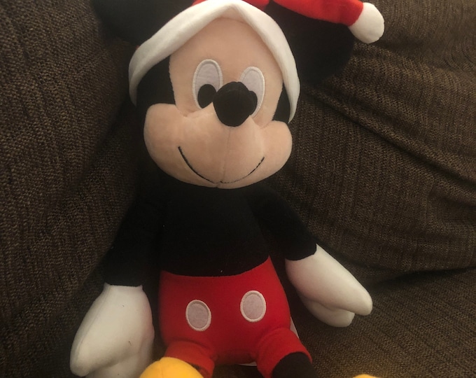 Personalized Stuffed Christmas Mickey