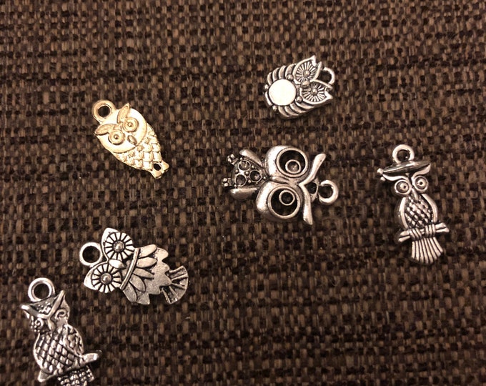 Assorted Owl Charms (Q6)