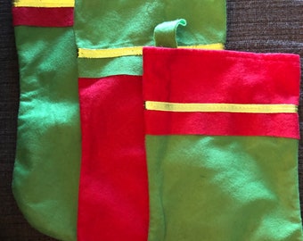 Red and Green Stockings