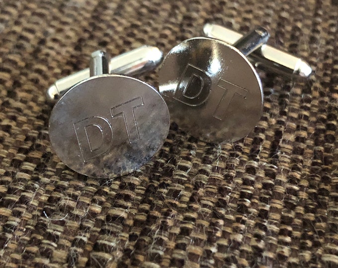 Thin Metal Cufflinks (personalized)