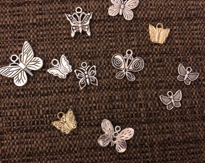 Assorted Butterfly Charms