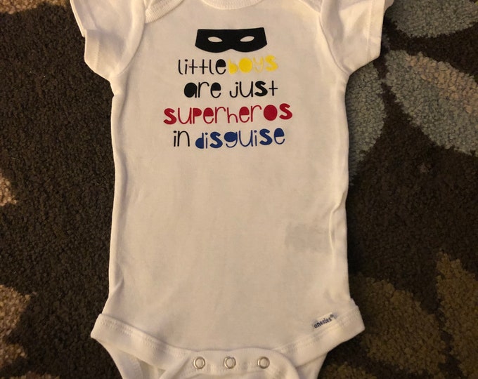 Bodysuit “Little boys are just superheros in disguise”