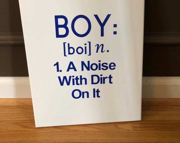 Canvas Wall Sign - Boy