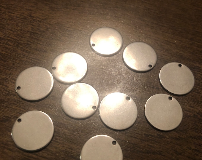 Silver Round Stamping Blanks (set of 10)