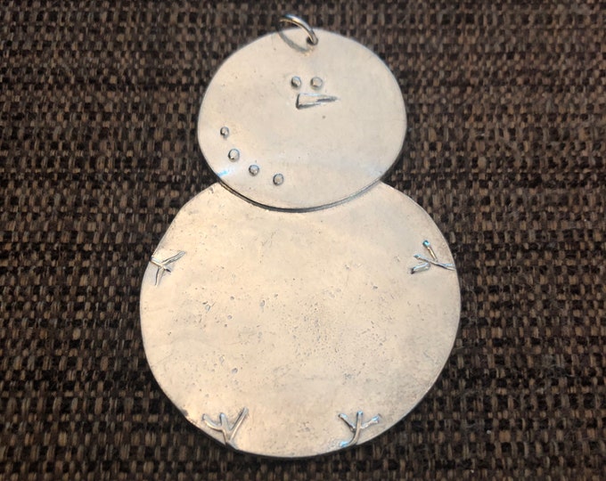 Engraved Christmas Tree Ornament (Snowman)