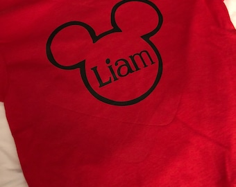 Mickey Mouse shirt with name