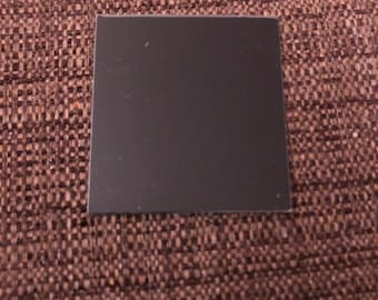 2”x1.825” Black Aluminum Rectangle (writing is gold) - Engraved Plate (adhesive backing)