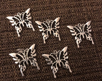 Butterfly Charms (set of 5)