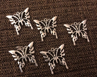 Butterfly Charms (set of 5)