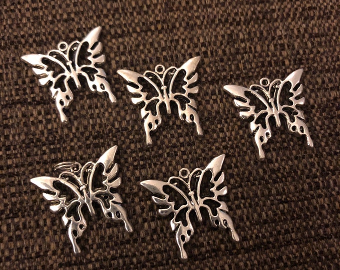 Butterfly Charms (set of 5)