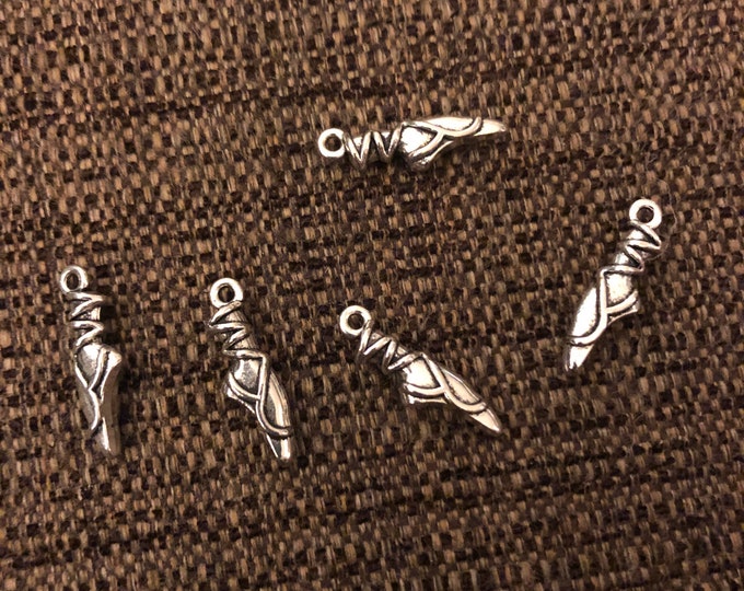 Ballet Shoe Charms (set of 5)