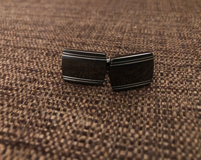 GunMetal Cufflinks (personalized)